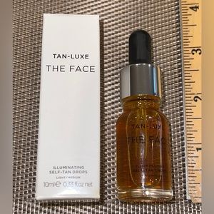 TAN LUXE THE FACE Illuminating Self-Tan drops 10 ml. NIB Light/Medium